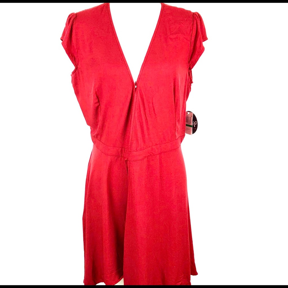 BeBop Women’s Red Wrap Dress Size L